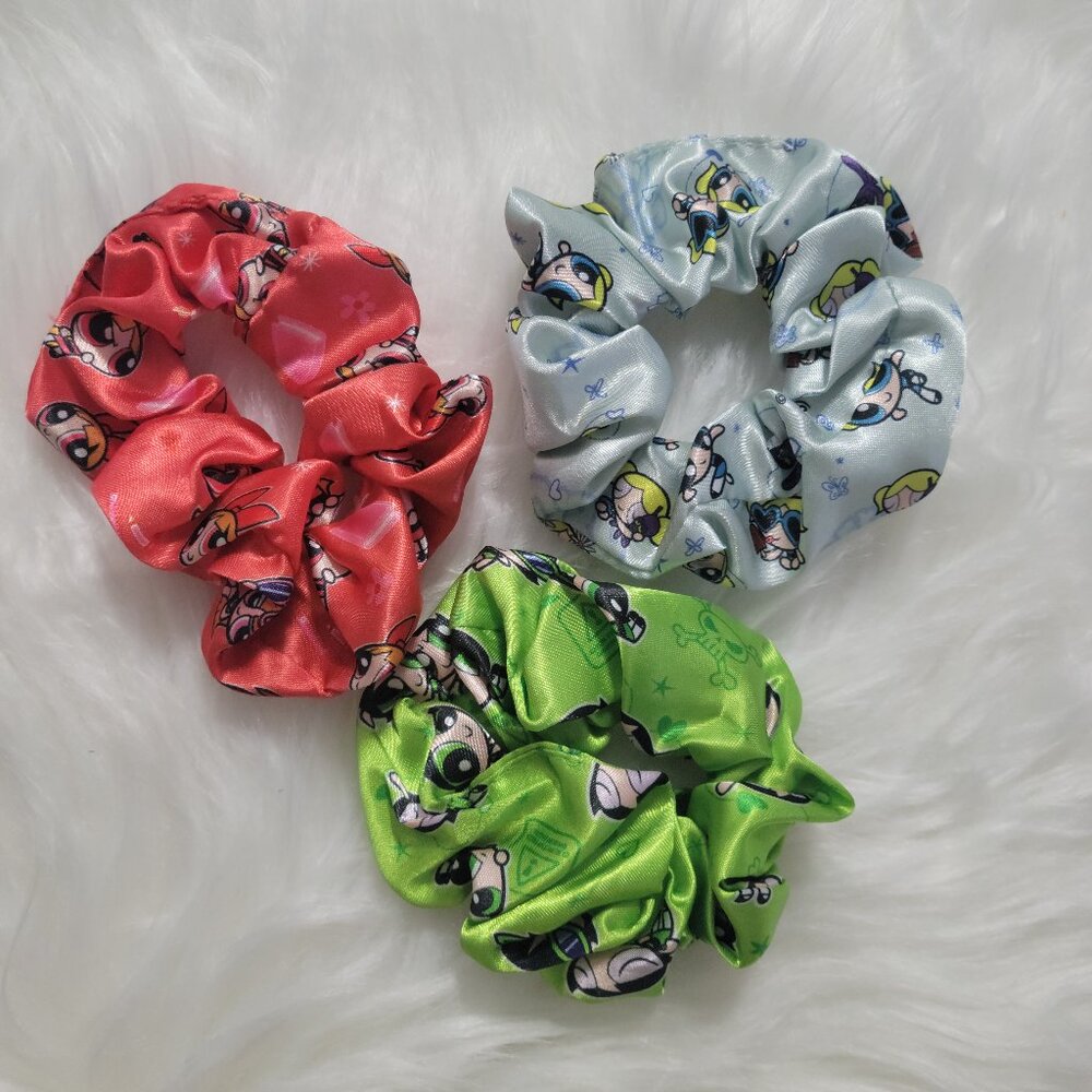 Powerpuff Girl Scrunchie Set